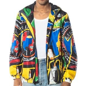 MEN'S BASQUIAT WINDBREAKER JACKET - BLACK